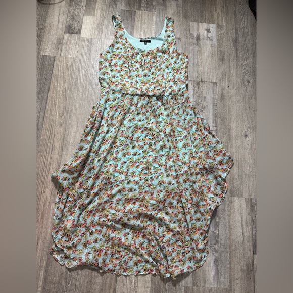 QED London Dresses & Skirts - QED London Floral Dress - Mint and Pink spring summer wear sleeveless